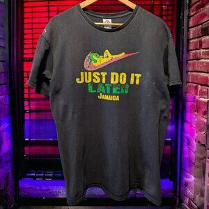 Just Do It Later - Jamaica T-Shirt - Delta Pro Weight Tag, Large - Black